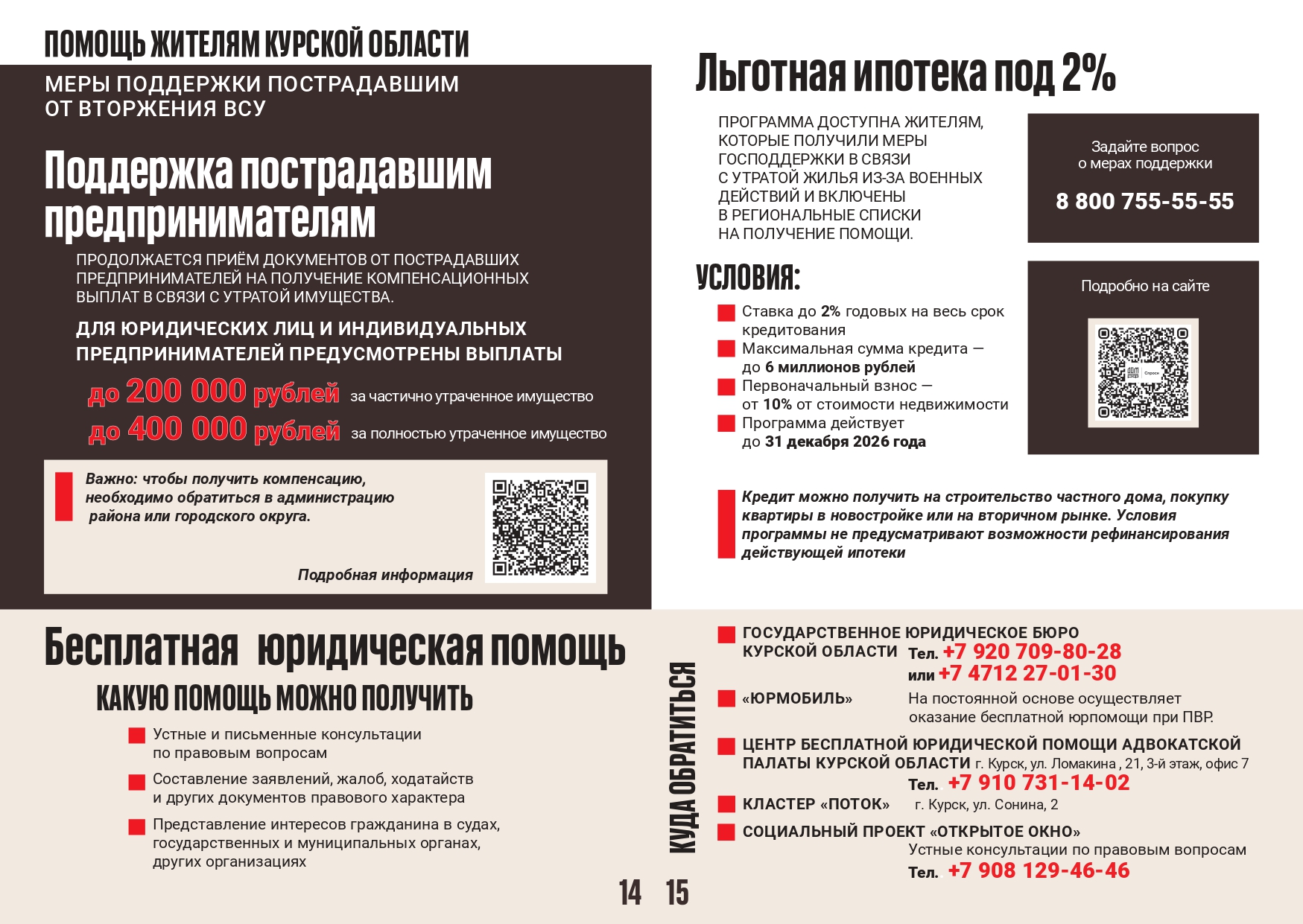 Меры поддержки 1